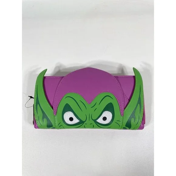 Loungefly Marvel Green Goblin Zip Around Wallet Exclusive - Picture 4 of 16